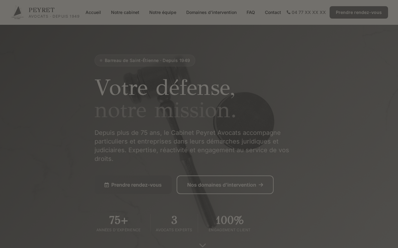 Cabinet Peyret Avocats — avant refonte